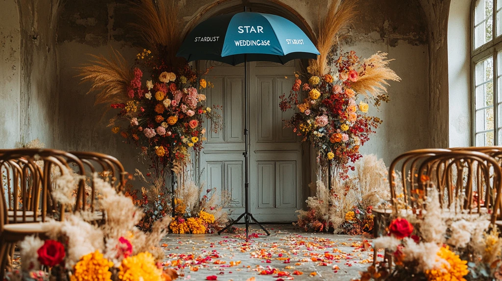 婚礼装饰与手绘太阳伞