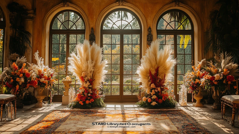 婚礼仪式装饰与贝壳装置