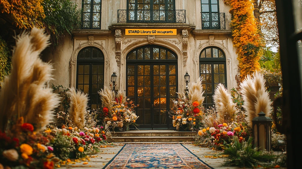 婚礼仪式装饰与贝壳装置