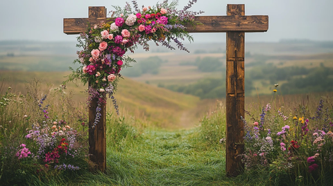 婚礼拱门花艺装饰