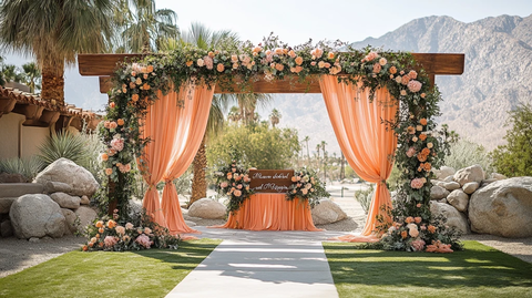 新婚夫妇婚礼装饰