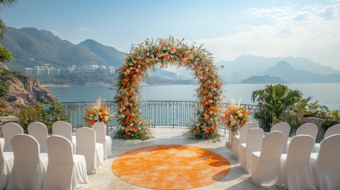 圆形婚礼仪式装饰