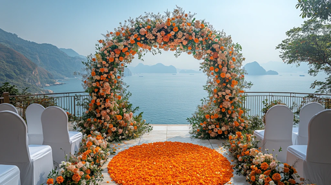 圆形婚礼仪式装饰