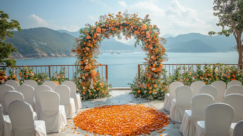 圆形婚礼仪式装饰