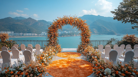 圆形婚礼仪式装饰