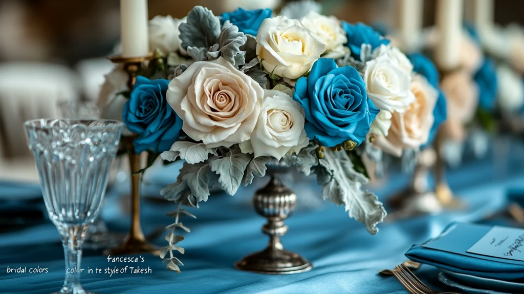 冬季婚礼桌饰配色