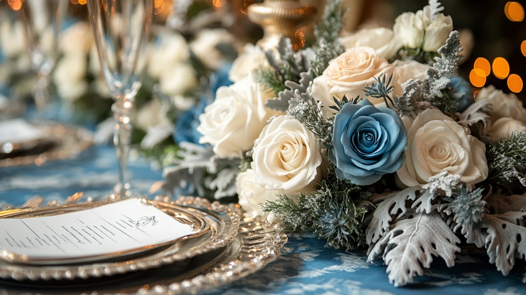 冬季婚礼桌饰配色