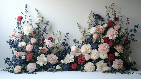 花卉与建筑结合的杂志封面