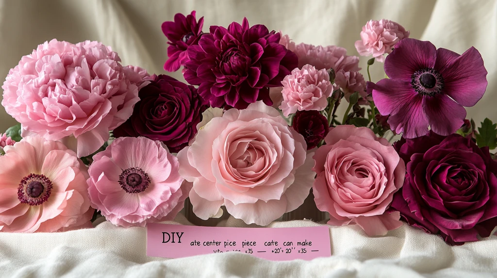 情人节DIY餐桌中心花艺