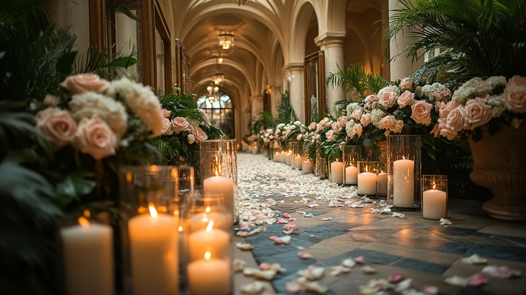 白色珍珠婚礼装饰