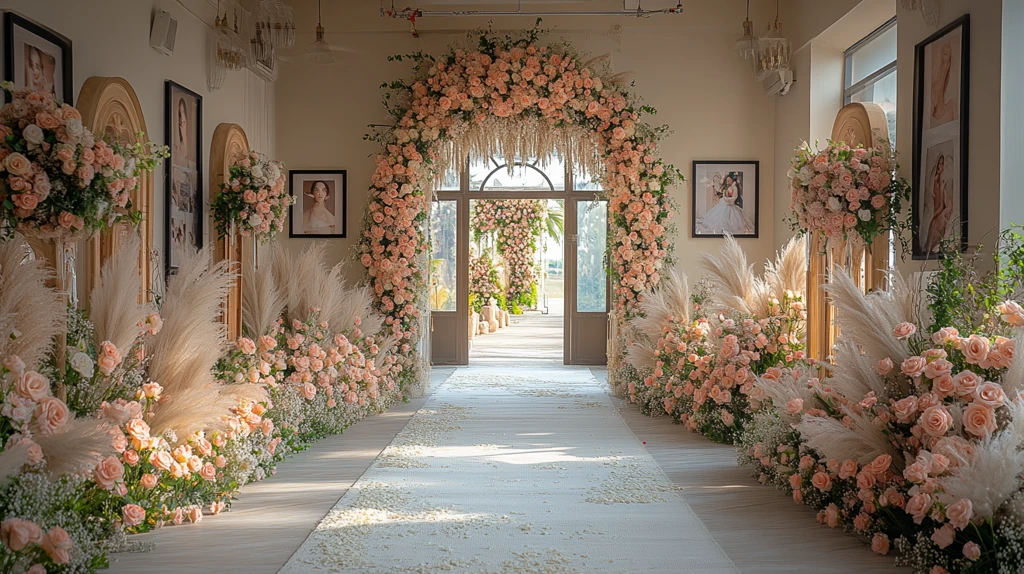 婚礼大厅入口装饰