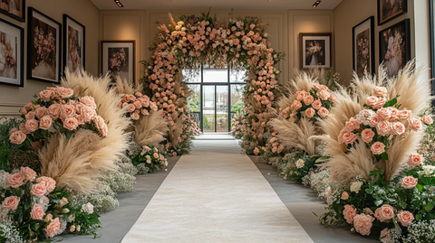 婚礼大厅入口装饰