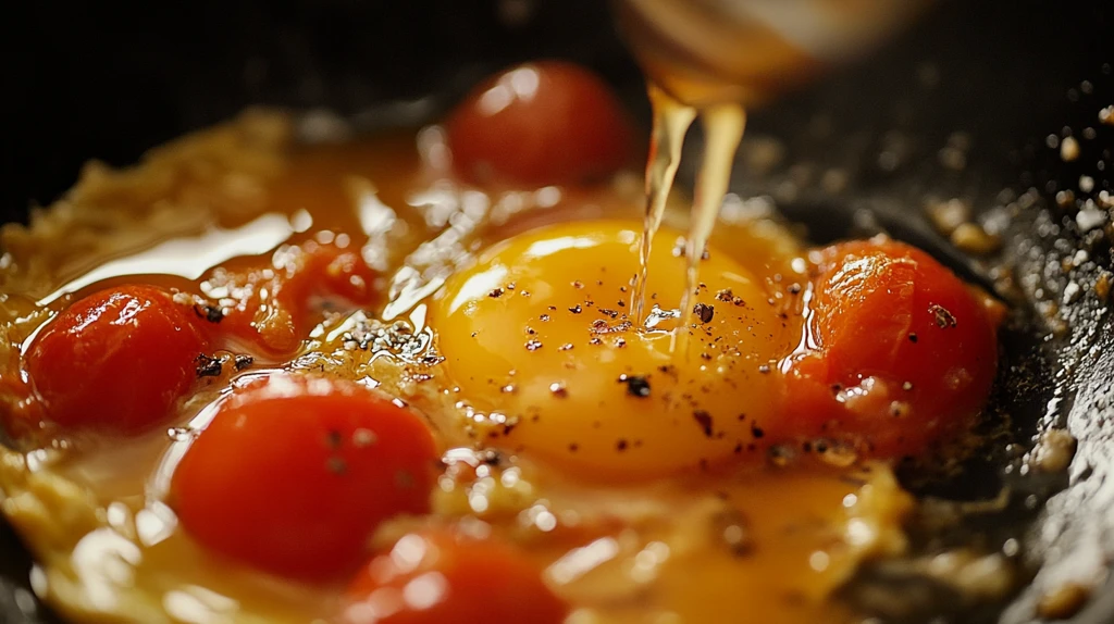 番茄鸡蛋宽面特写
