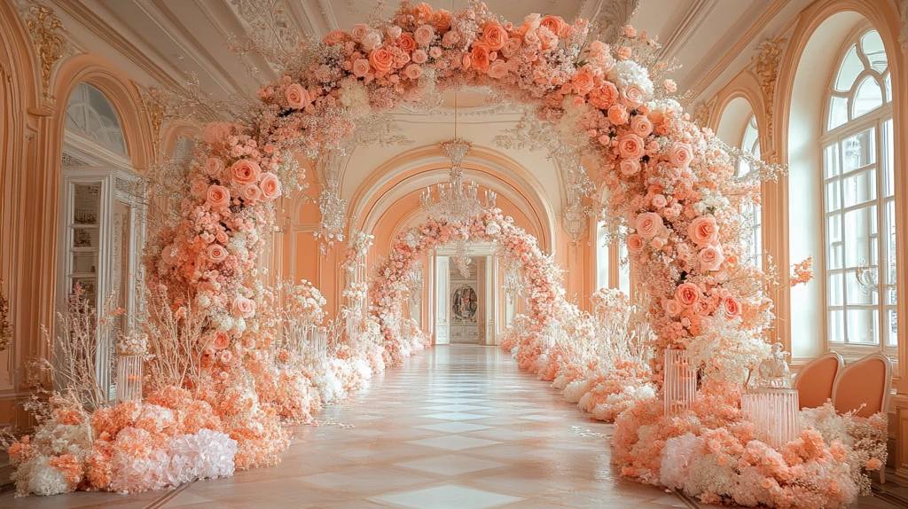 婚礼入口花拱门