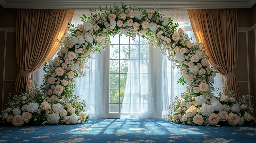 婚礼花拱门装饰
