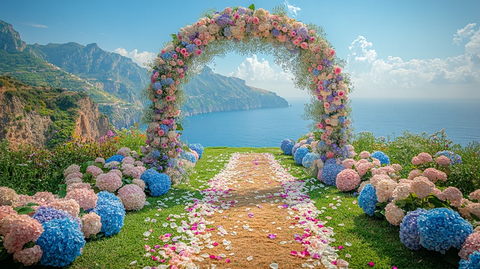 婚礼花拱门装饰