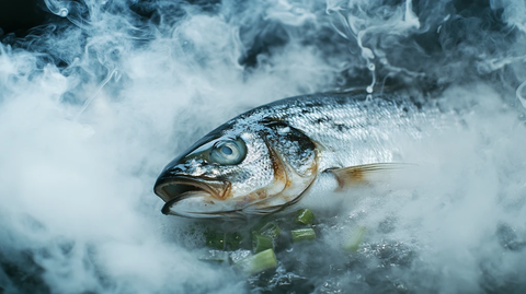 热气腾腾的烤鱼