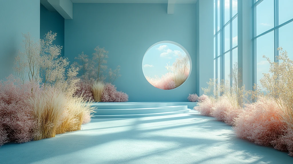 蓝色白色抽象形状婚礼摄影背景