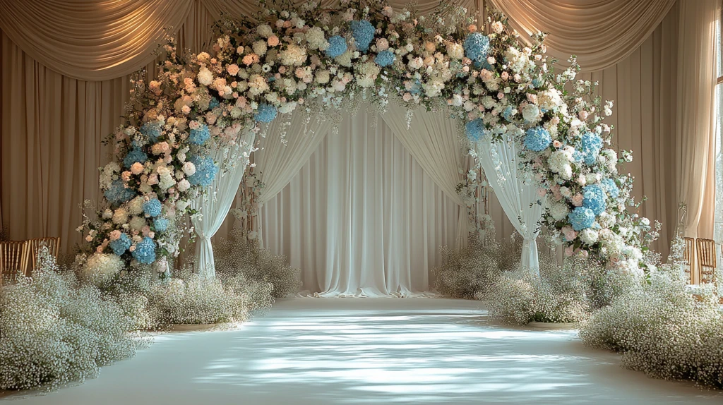 婚礼舞台背景板