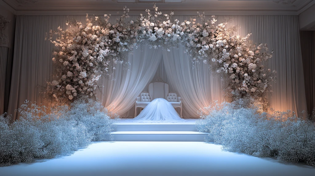 婚礼舞台背景板