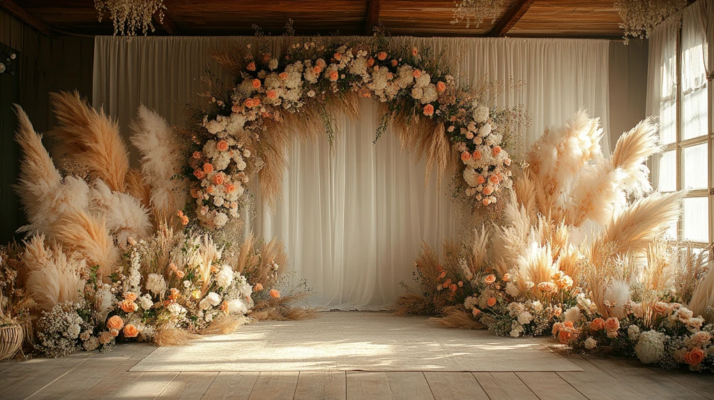 婚礼舞台背景设计