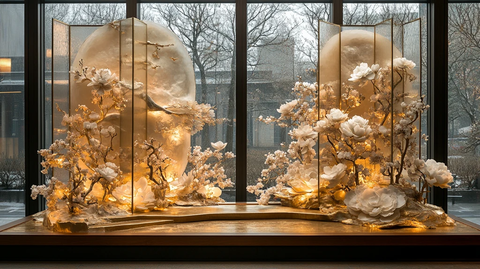 金白佛教婚礼布置