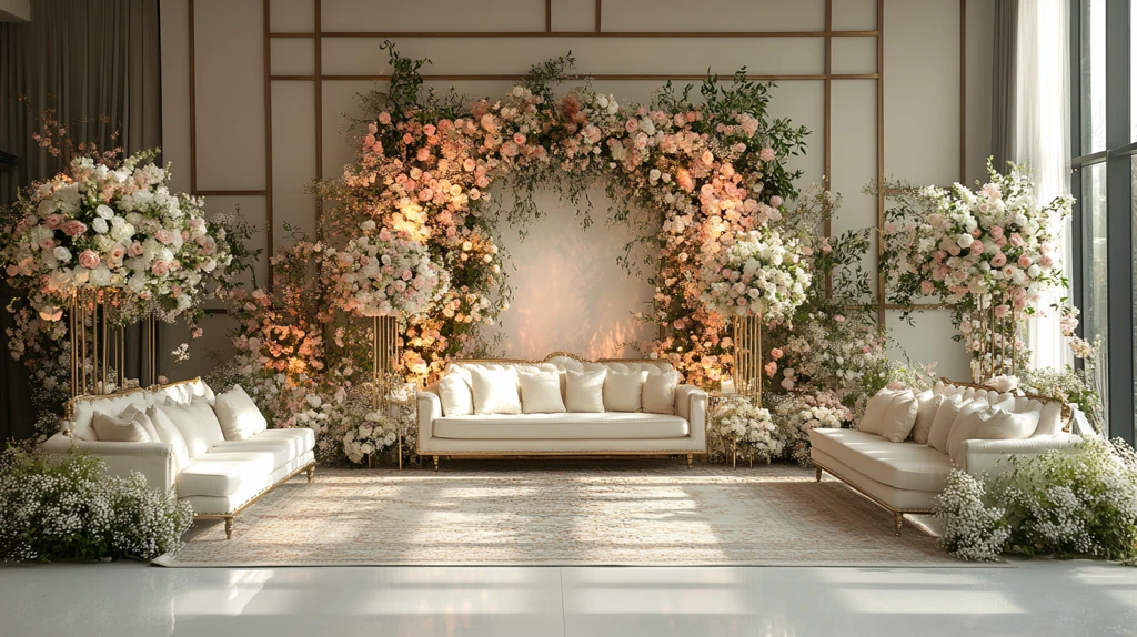 婚礼现场玻璃装饰