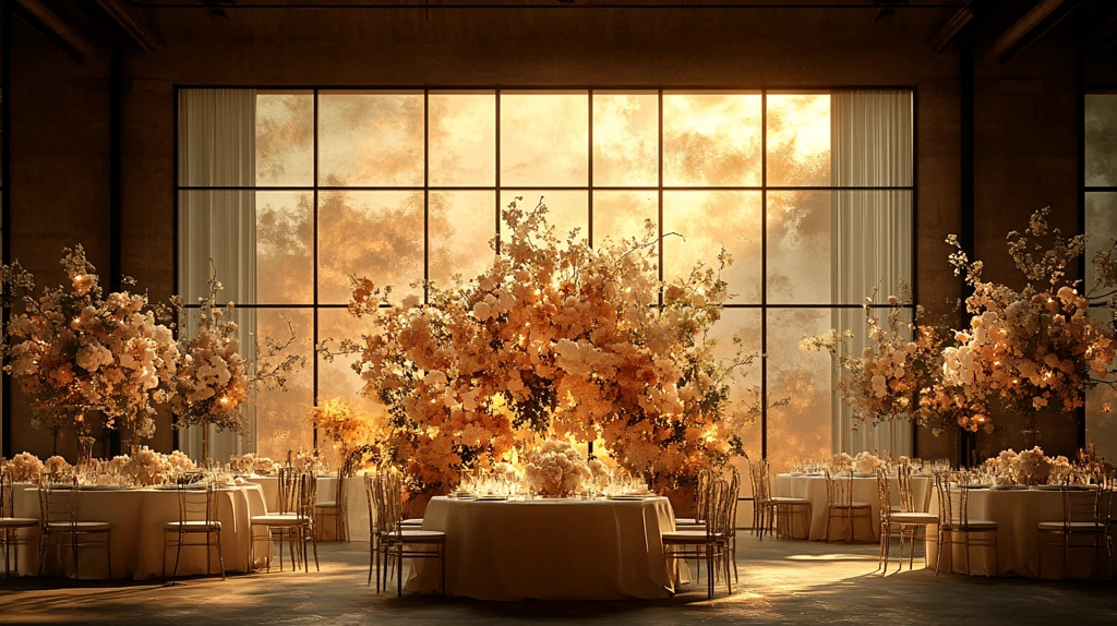 婚礼现场玻璃装饰