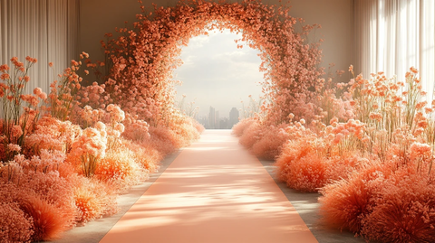 婚礼舞台花卉拱门