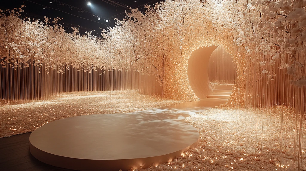 婚礼舞台花艺布置