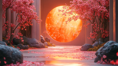 书法风格室内灯光