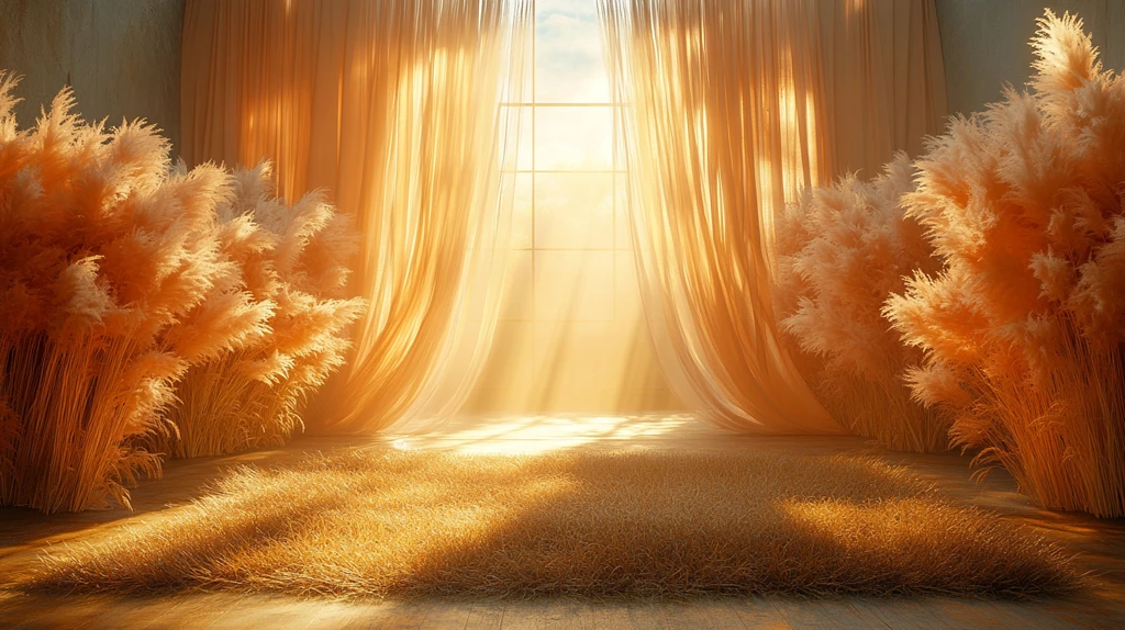 婚礼接待区自然装饰