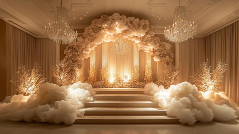 婚礼舞台吊灯中心装饰