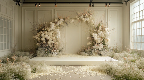 白色婚礼舞台布置