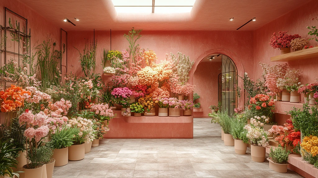 花店植物与花束