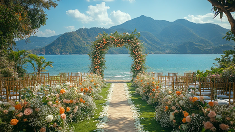 海滩婚礼仪式区