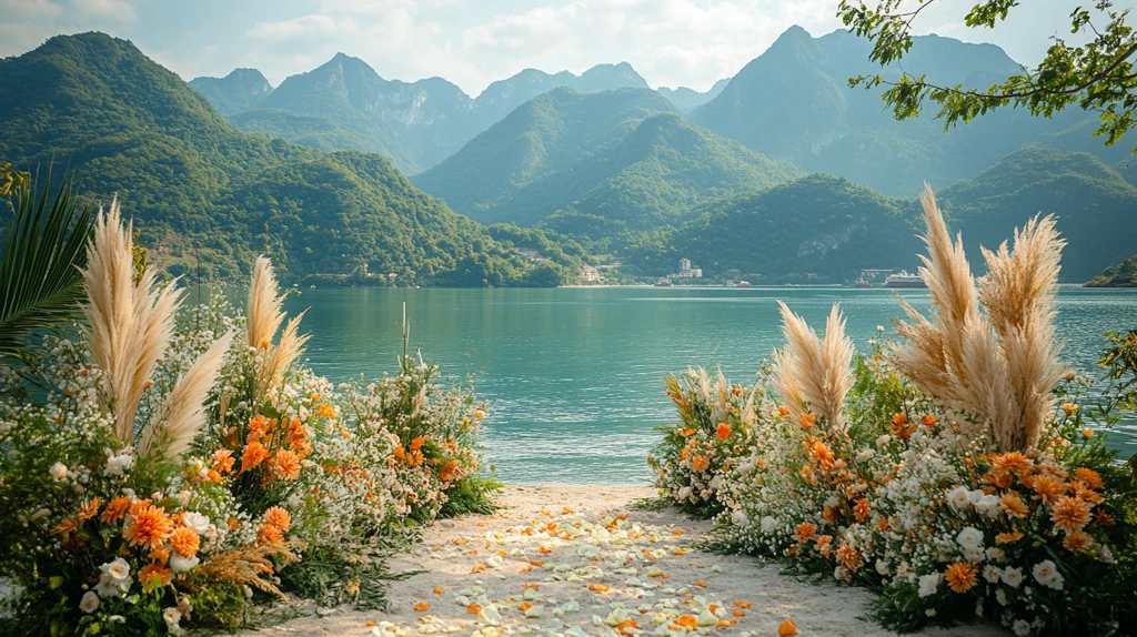 海滩婚礼仪式区