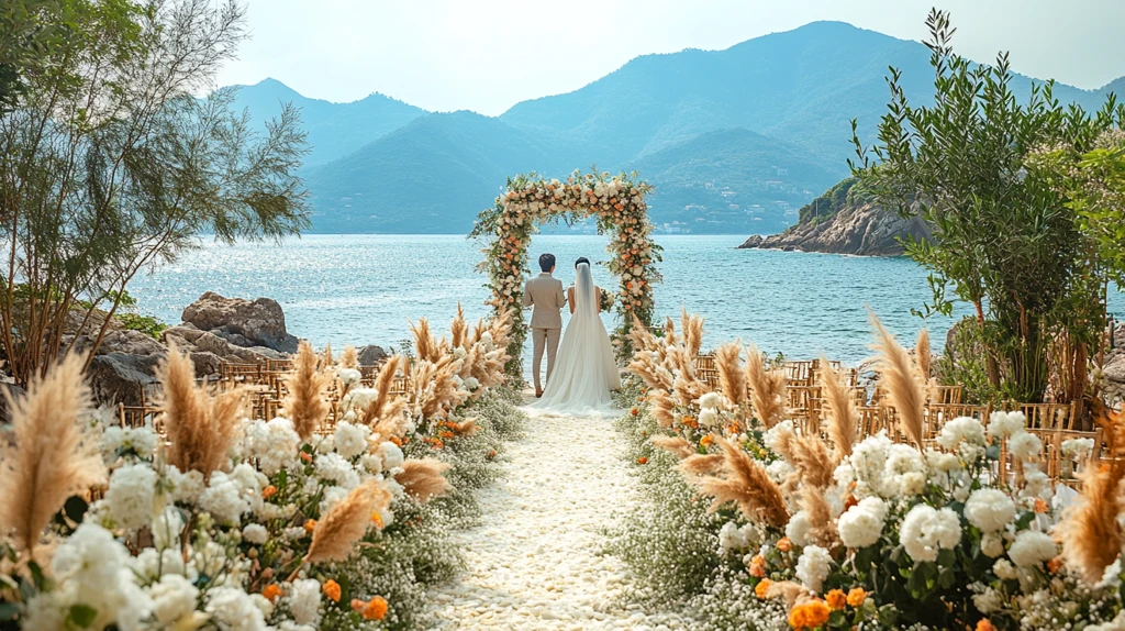 海滩婚礼仪式区