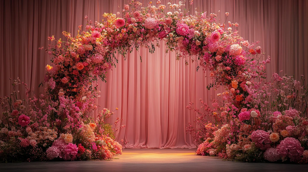 婚礼花拱舞台装饰设计