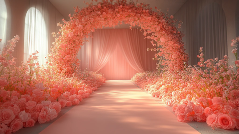 婚礼花拱舞台装饰设计