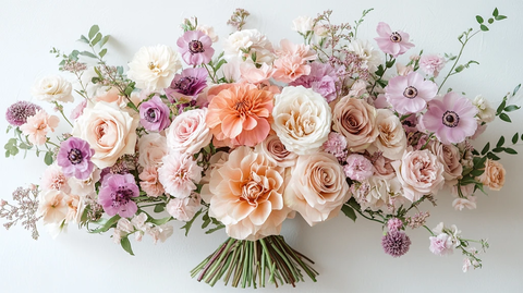 婚礼花束与丝带