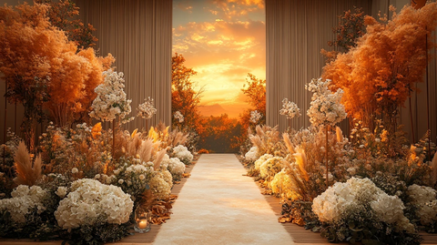 黄昏白色花仪式