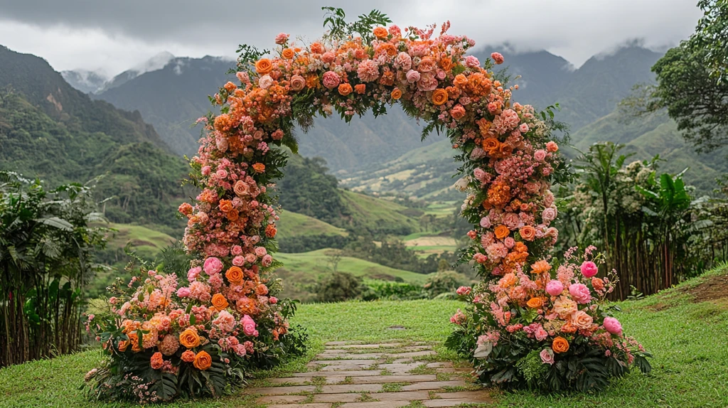 婚礼花拱门