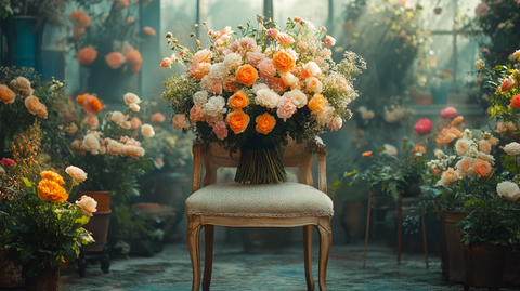 婚礼花艺椅饰