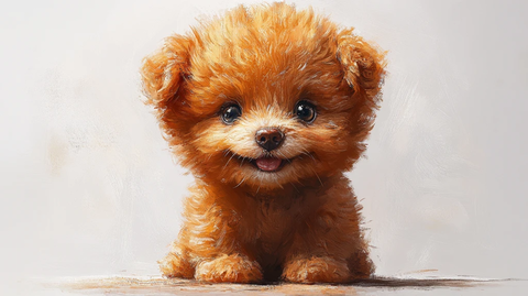 玩具贵宾犬插画