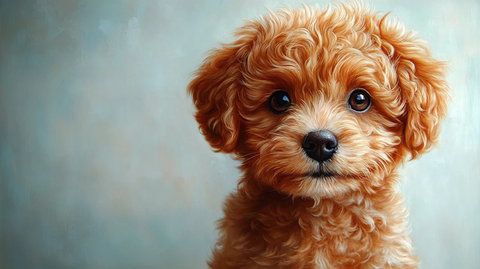 玩具贵宾犬插画