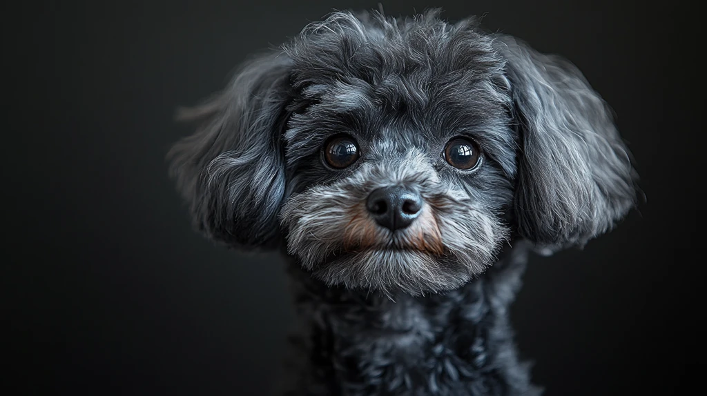 灰色玩具贵宾犬