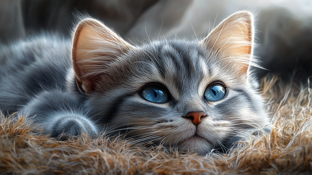 超写实猫咪插画