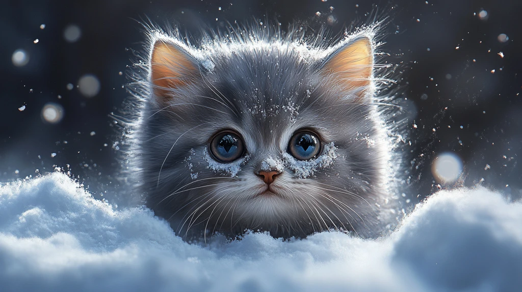 超写实猫咪插画