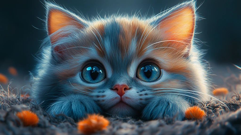 超写实猫咪插画